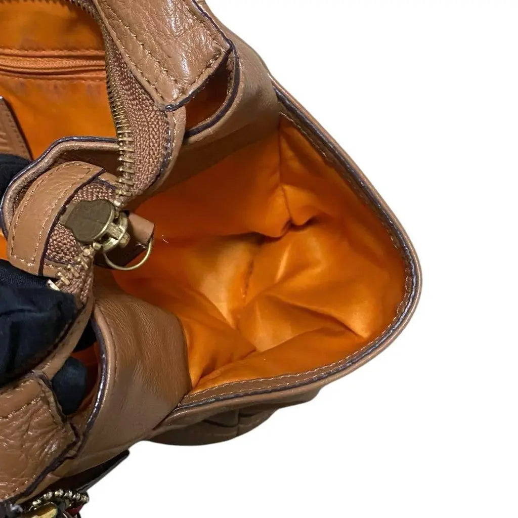 Sac Coach en cuir marron