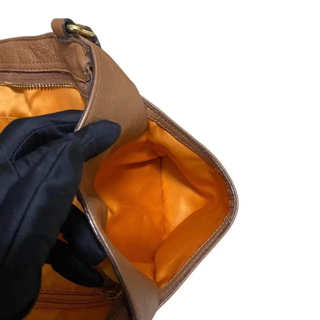 Sac Coach en cuir marron