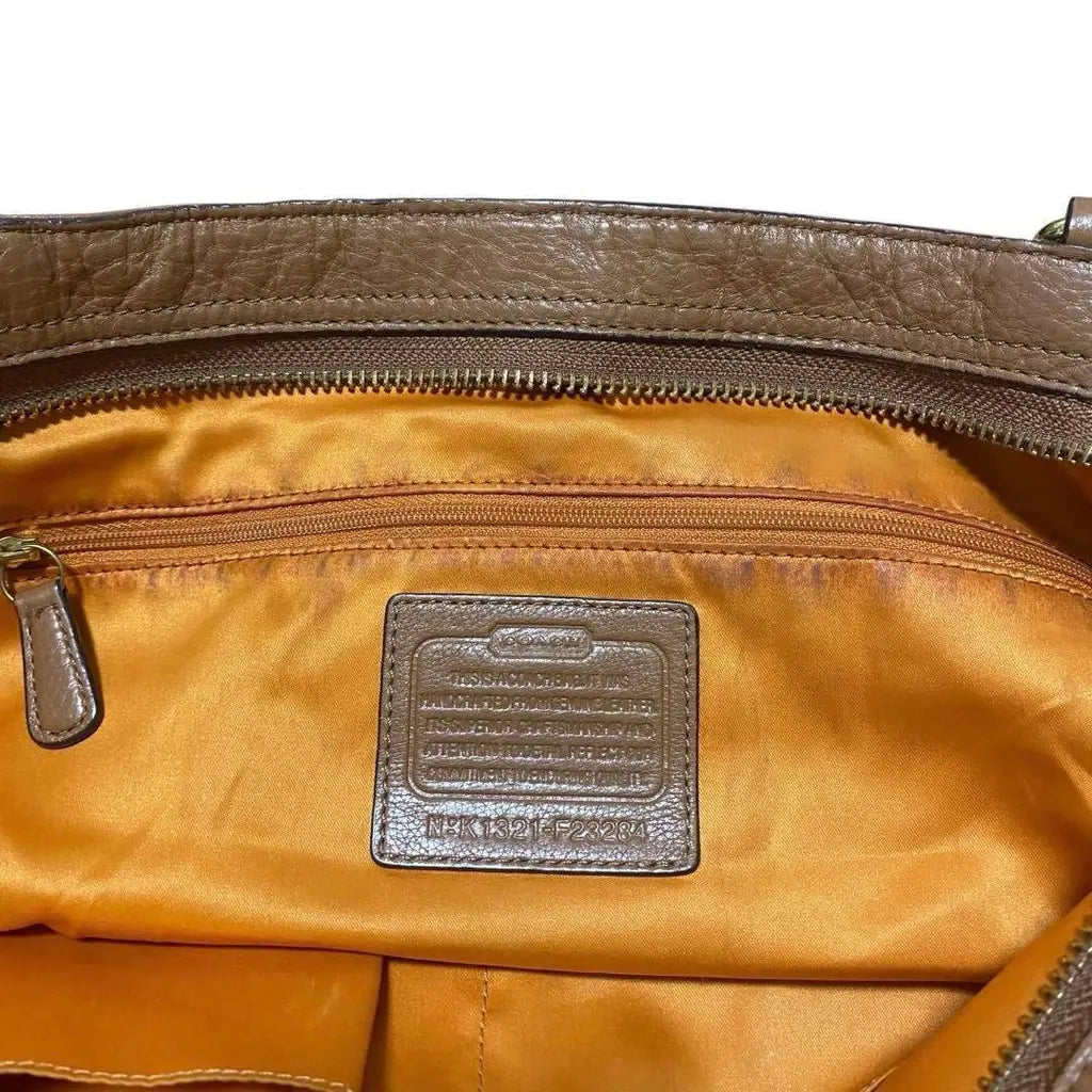Sac Coach en cuir marron