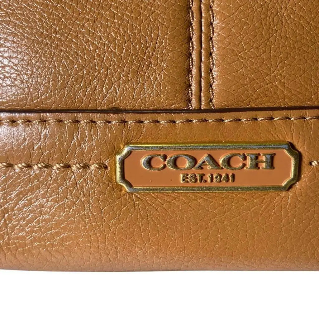 Sac Coach en cuir marron