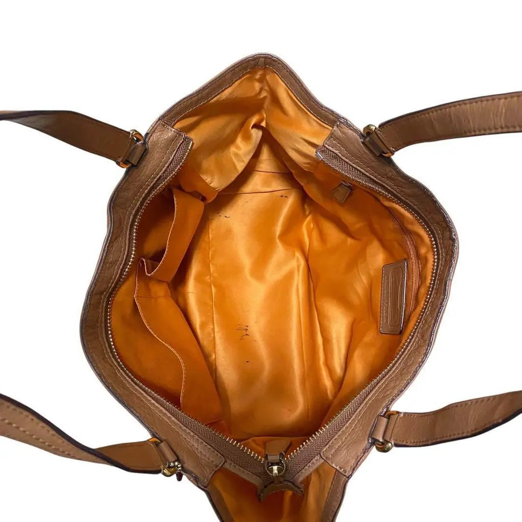 Sac Coach en cuir marron