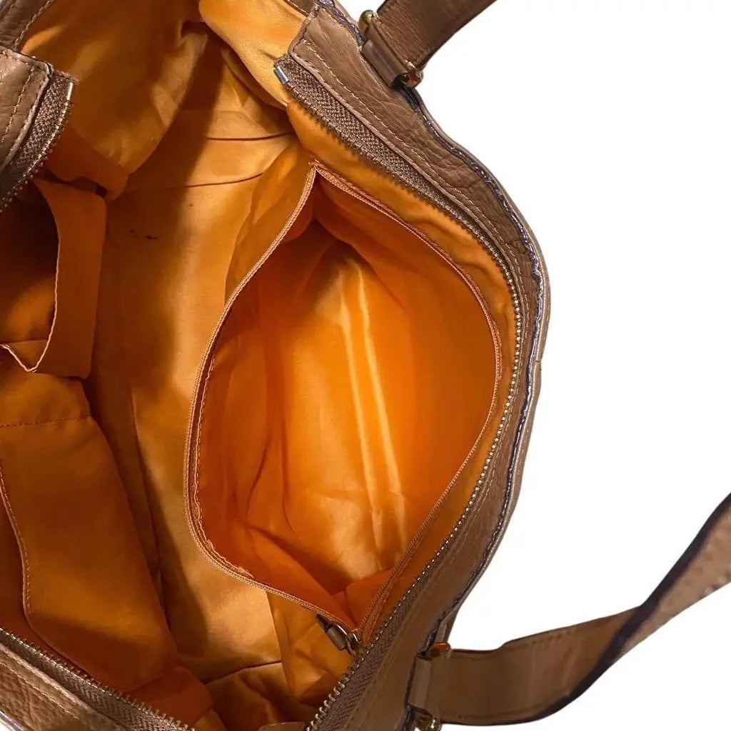 Sac Coach en cuir marron