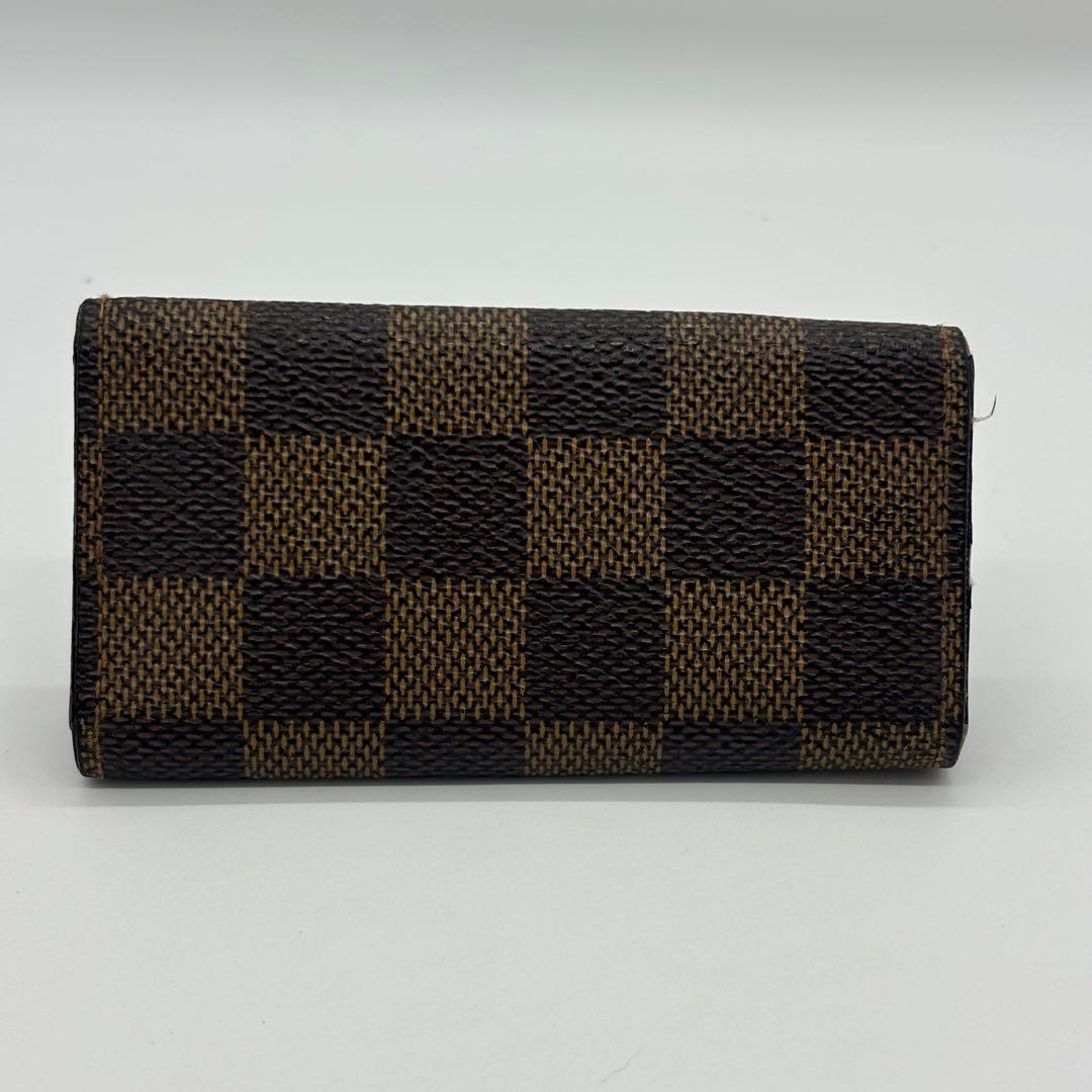 Portachiavi Louis Vuitton in tela Damier 4 ganci "PRE-LOVED"