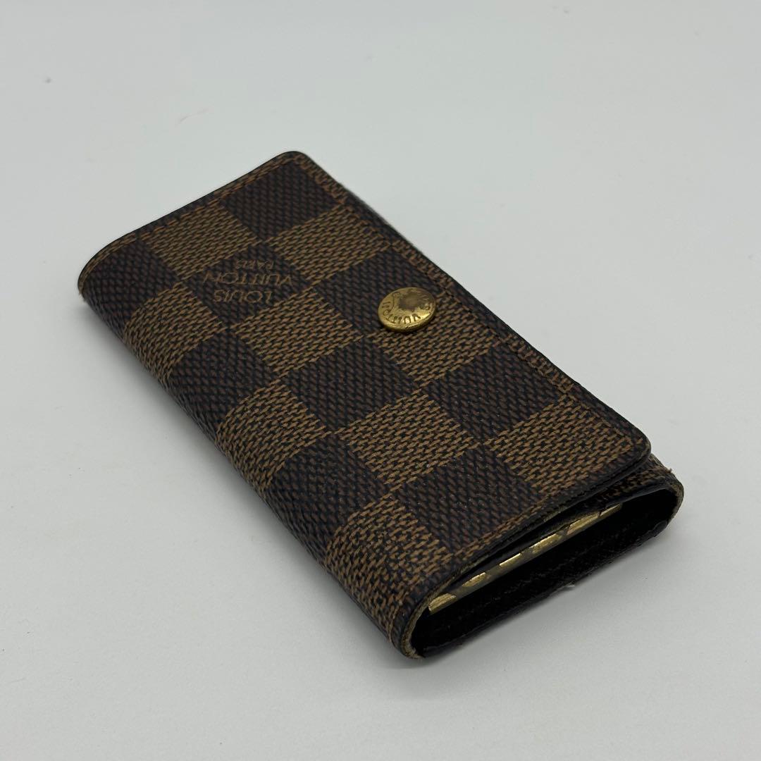 Portachiavi Louis Vuitton in tela Damier 4 ganci "PRE-LOVED"