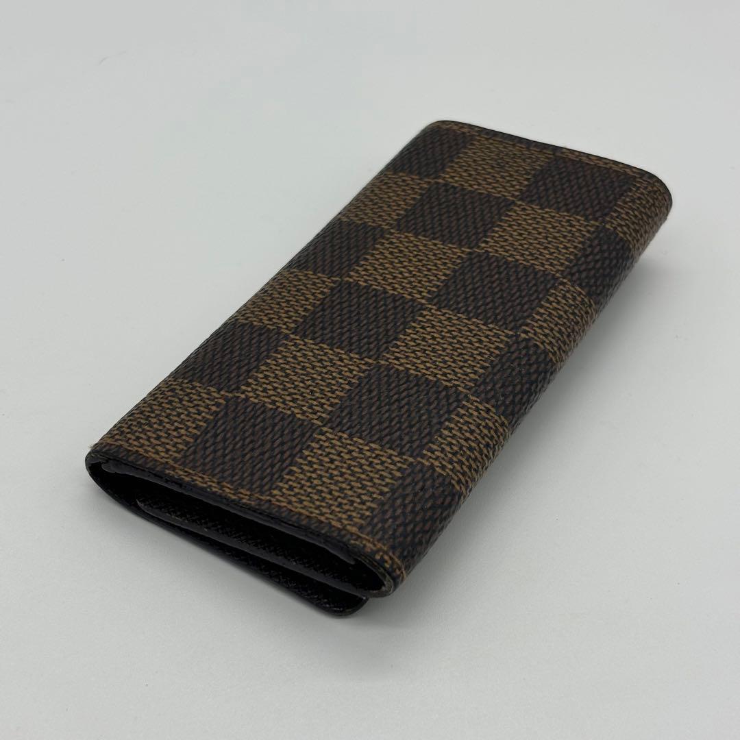 Portachiavi Louis Vuitton in tela Damier 4 ganci "PRE-LOVED"