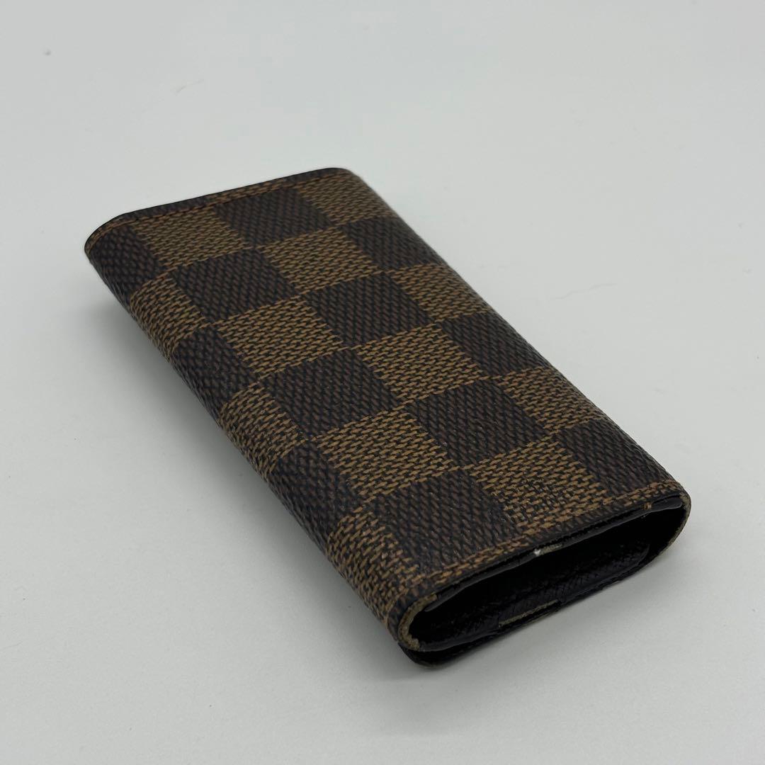 Portachiavi Louis Vuitton in tela Damier 4 ganci "PRE-LOVED"