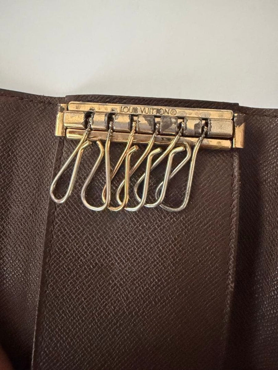 Portachiavi 6 chiavi Louis Vuitton Damier "PRE-LOVED"